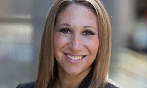 Close-up of Lindsey Strom