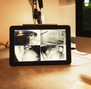 Monitoring cctv on a tablet
