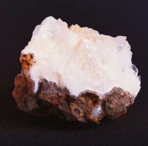 crystalline mineral composed of silica