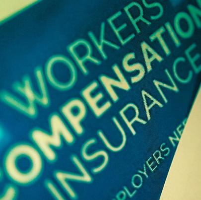 Shot of word "workers compensation insurance"