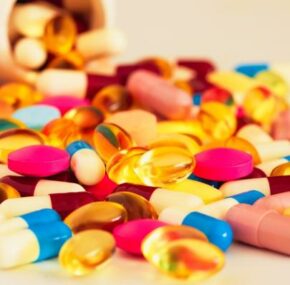 Colorful prescription drugs