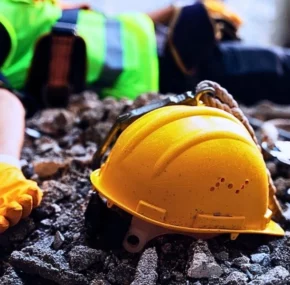 Construction worker has an accident while working on new house. Most common workplace injuries